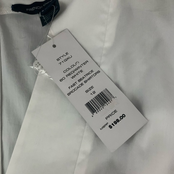 French Connection Beatrice Brocade Shirt Dress, NWT, Sz 12 - Picture 12 of 13